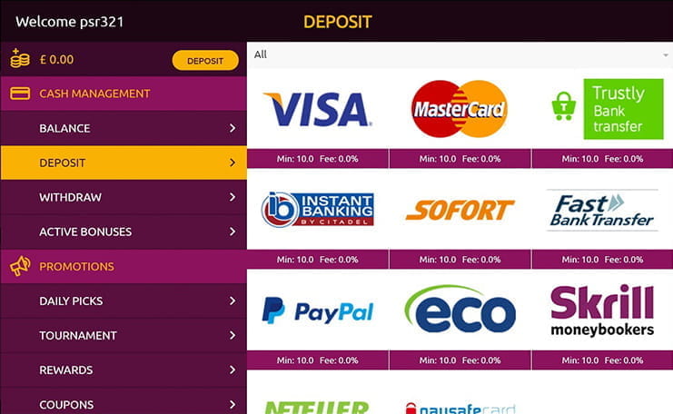 Payment Options of Lucky Niki