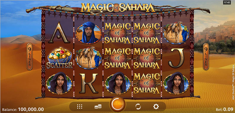 The Magic of Sahara demo game.