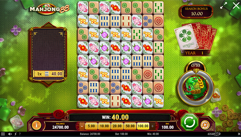 The Mahjong 88 demo game.