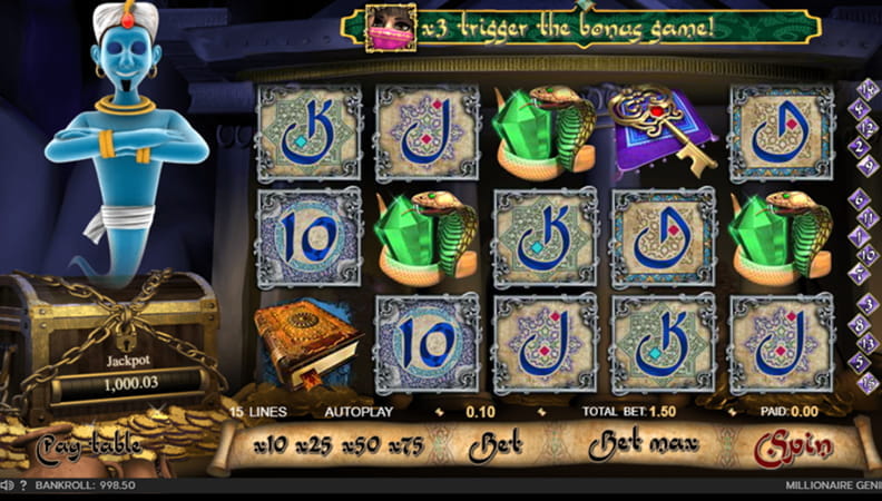 The Millionaire Genie demo game.