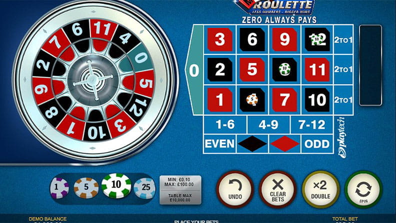 The Mini Roulette demo game.