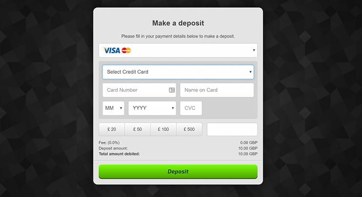 Mobilebet Payment Methods