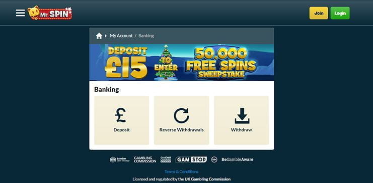 how long does mr spin withdrawal take