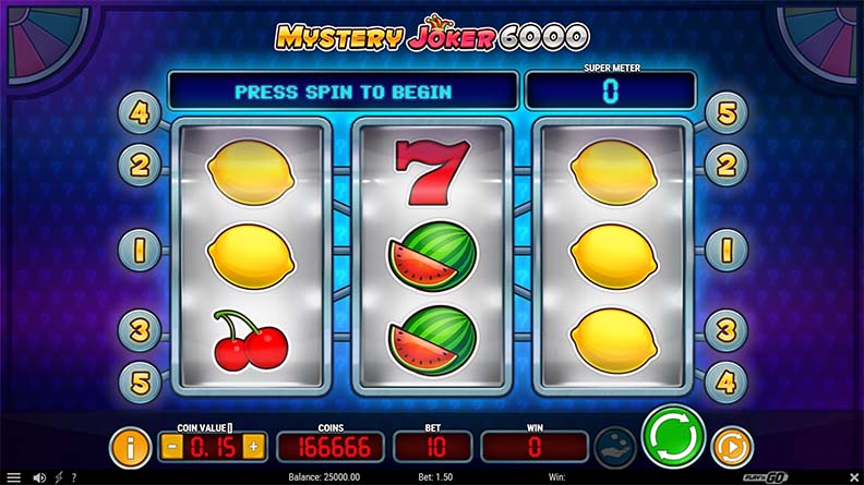 The Mystery Joker 6000 demo game.