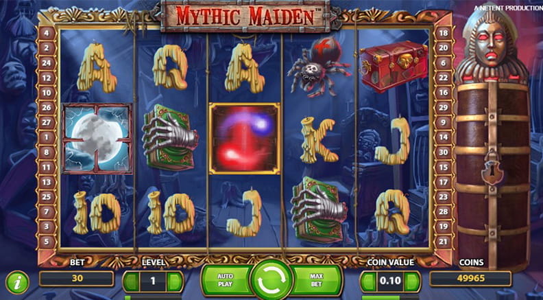 The Mythic Maiden demo game.
