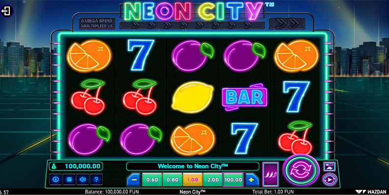 The Neon City demo game.