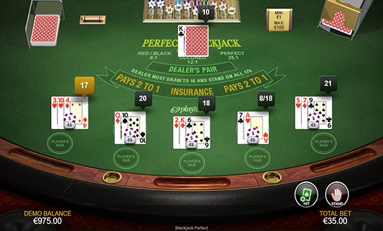 Perfect Blackjack by Playtech overview.