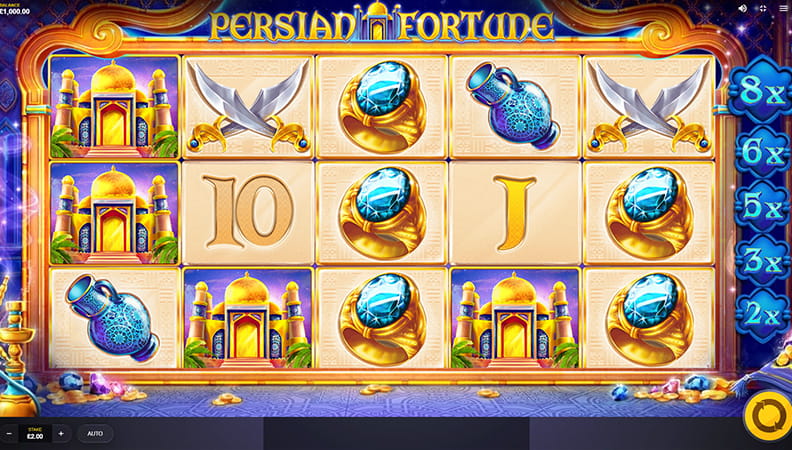 The Persian Fortune demo game.
