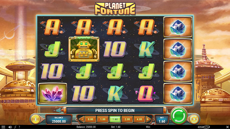 The Planet Fortune demo game.