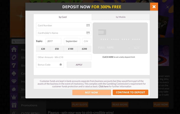 Payment Options of Pocket Fruity Casino