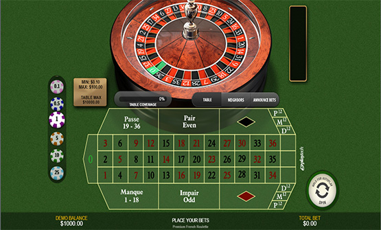 Premium French Roulette by Playtech overview.