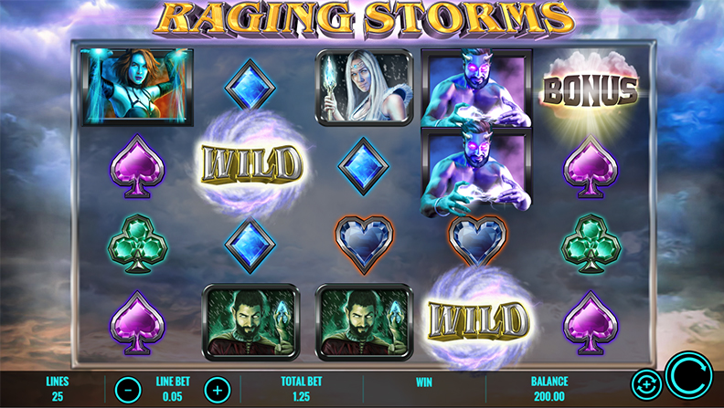 The Raging Storms demo game.