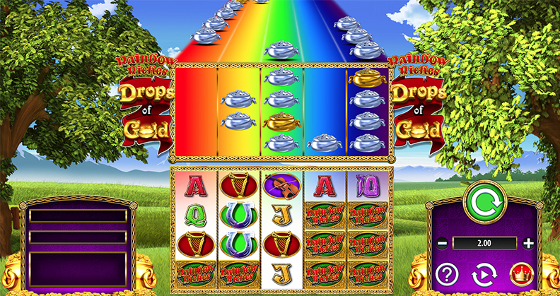 The Rainbow Riches Drops of Gold demo game.