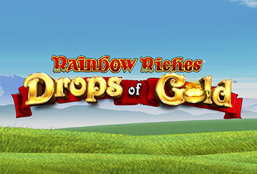 Rainbow Riches Drops of Gold Slot Logo