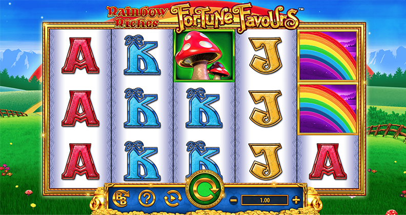The Rainbow Riches Fortune Favours demo game.