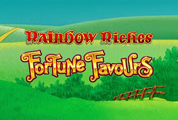 Rainbow Riches Fortune Favours slot logo