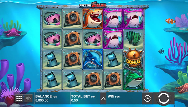 The Razor Shark demo game.