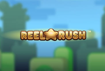 Reel Rush slot logo.
