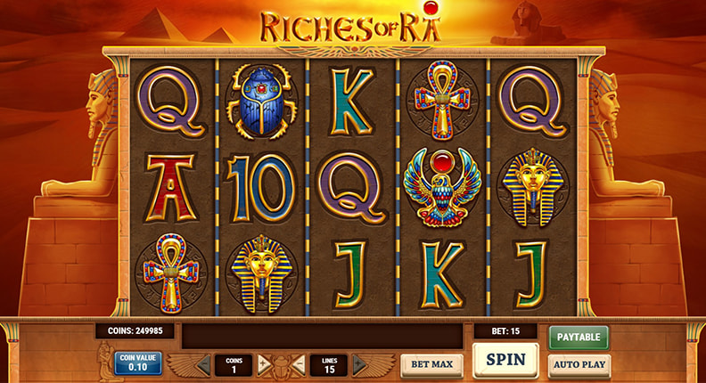 The Riches of Ra demo game.