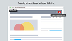 Seals and Security Items of a BC Casino Website