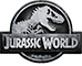Jurassic World slot logo.
