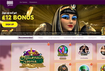 The Homepage of 888 Games