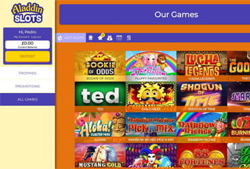 Aladdin Slots Casino Games
