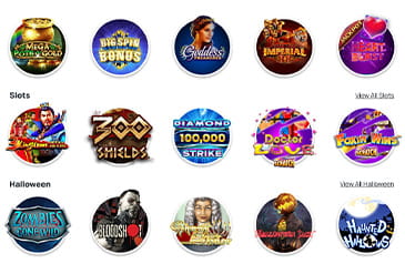 Game selection at Amber Spins casino