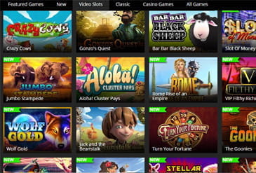 The Game selection of Barbados Casino.