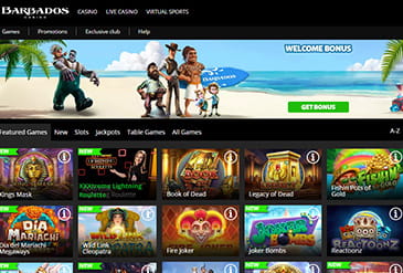 The Homepage of Barbados Casino.