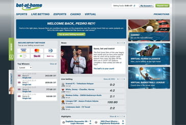 The front page of bet-at-home