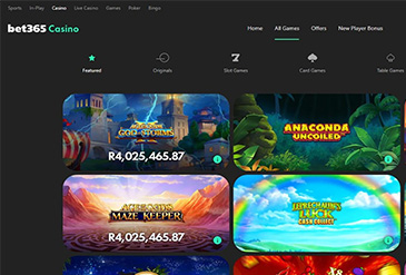 Preview of the Homepage of bet365