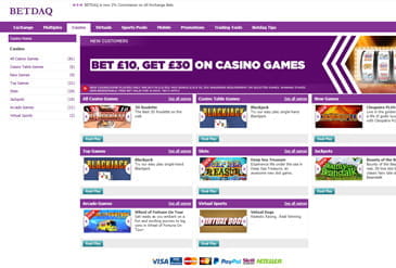 Homepage of BETDAQ