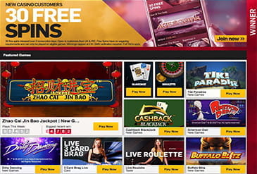 Thumbnail of Game Selection of Betfair Casino