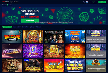 Homepage of BetTarget