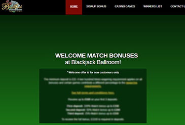 Thumbnail of Blackjack Ballroom Casino Homepage