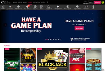 Home page of Borgata Online Casino
