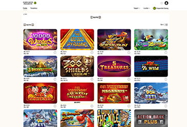 Games Library of Caesars NJ online casino