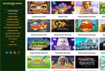 Games Selection at Clover Casino