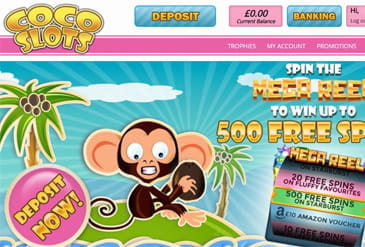 Coco Slots Casino Homepage