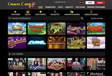 Preview homepage Conquer