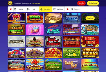 Games Selection at Cop Slots Casino