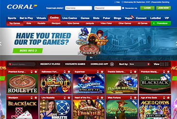 Thumbnail of Home Page of Coral Casino