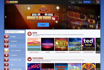 Deal or No Deal Casino Homepage