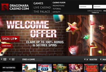 The Game selection at Dragonara Casino