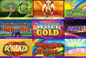 Casino Game Selection at Fairground Slots