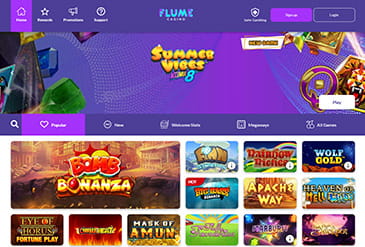 The Homepage of Flume Casino