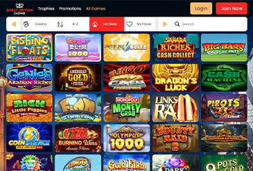 Game selection of Great Britain casino