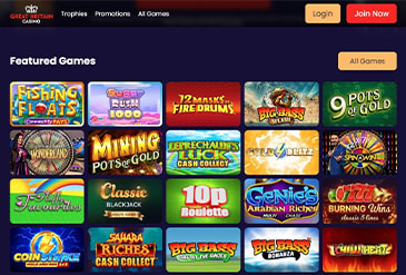 Homepage of Great Britain casino