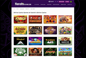 Harrah's Casino game selection in New Jersey